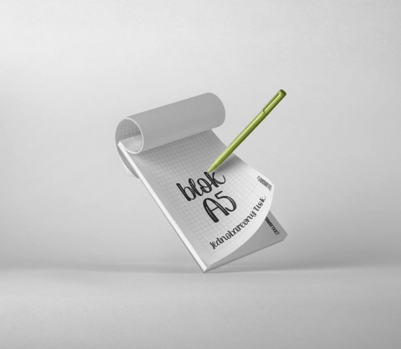 Blok A5, 50 listů, jednobarevný tisk